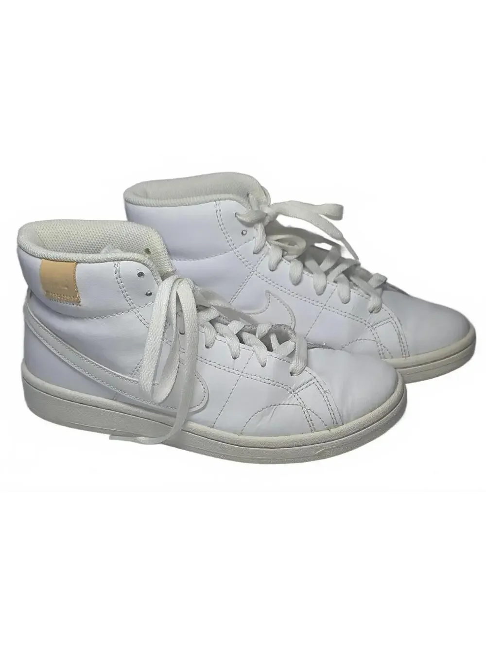 Nike White High-Top Court Royale 2 Mid Top Size US 7 Sneakers CT1725-100